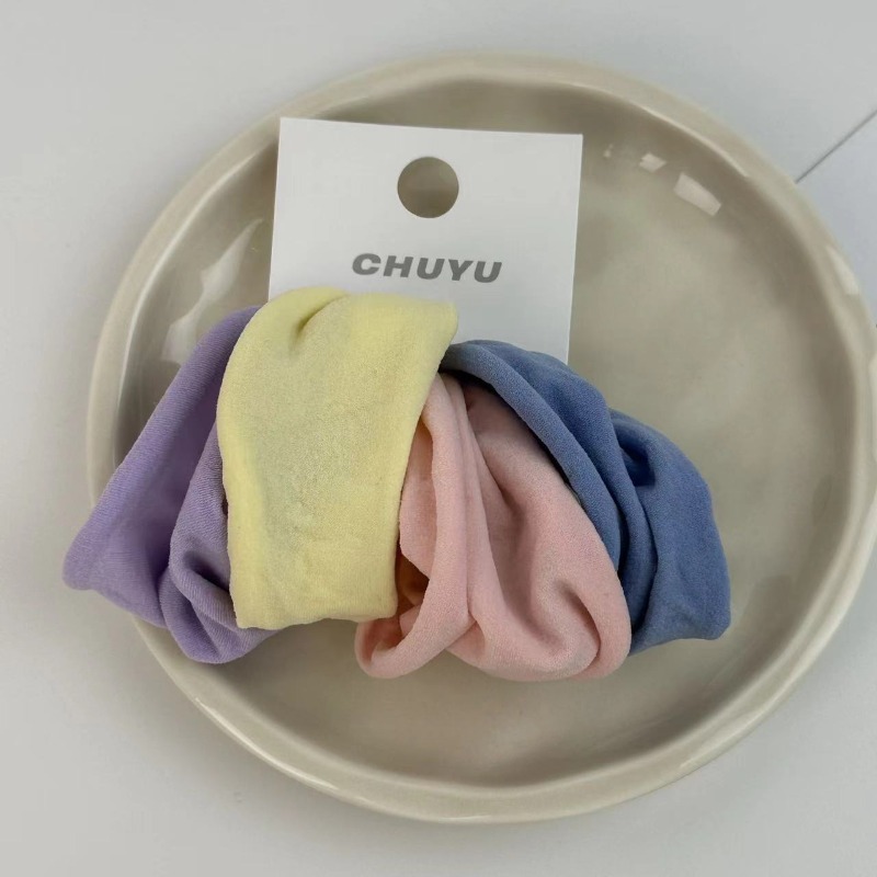 Women'S Fashion Korea - 4 Pack Solid Widen Thicken Elastic