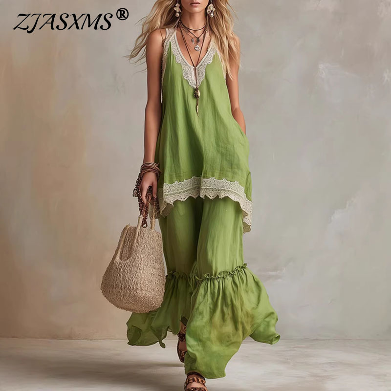 Women Lace Trim 2 Piece Matchi - Lace Trim Cami recension och pris