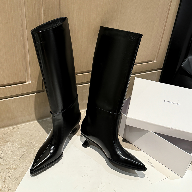 QUTAA Fashion News Women Knee  - Women'S Fashion Knee High Boots recension och pris