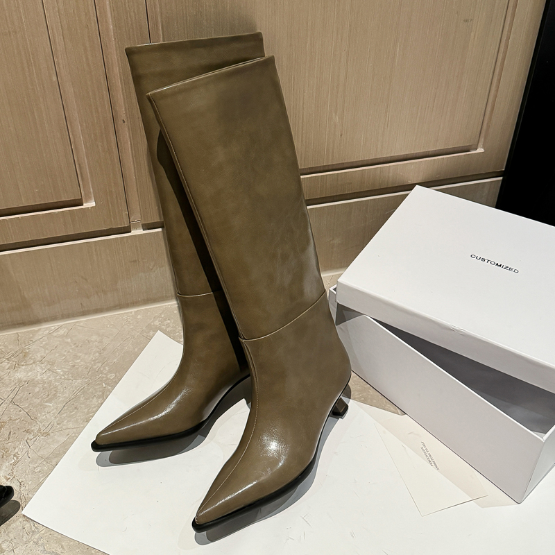 QUTAA Fashion News Women Knee  - Women'S Fashion Knee High Boots recension och pris