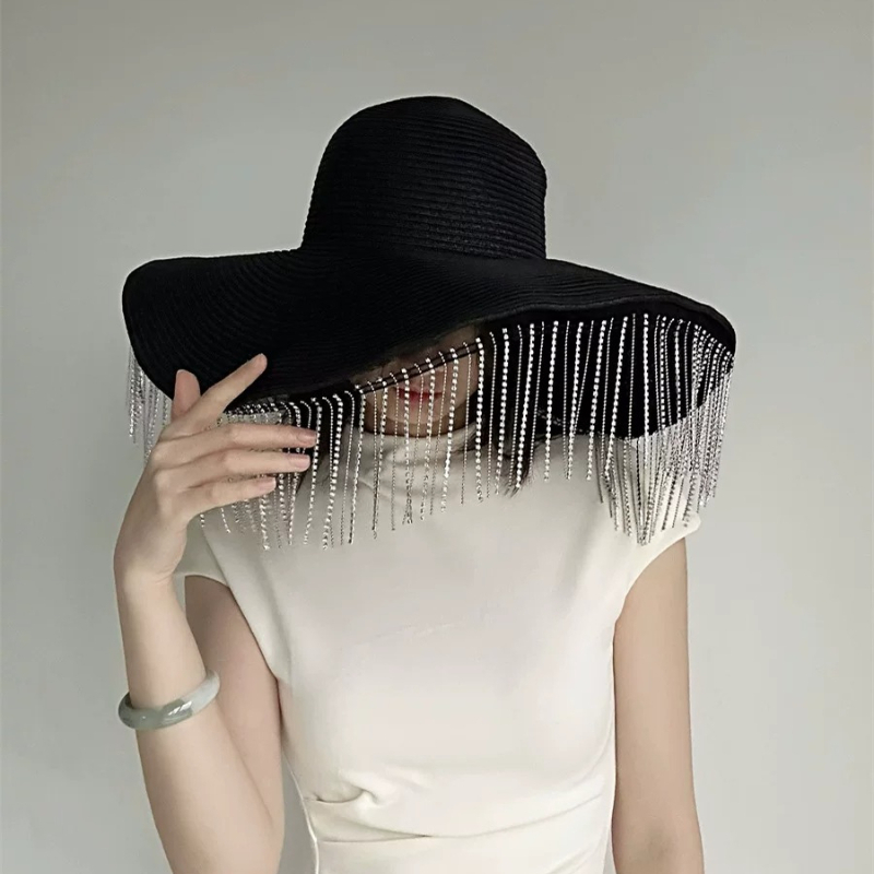 Rhinestone Tassel Oversized Br - Women Fashion Photoshoot recension och pris