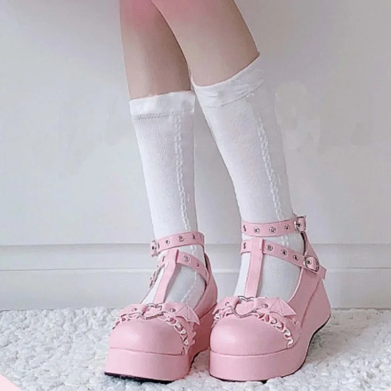 New Sweet Heart Buckle Wedges  - Women'S Fashion Shoes recension och pris