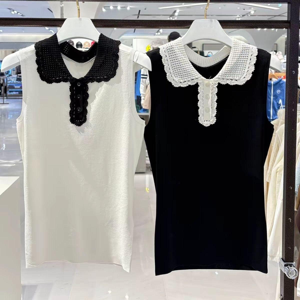 Women Lapel Knit Golf Vest 202 - Women'S Fashion Vest Tops recension och pris