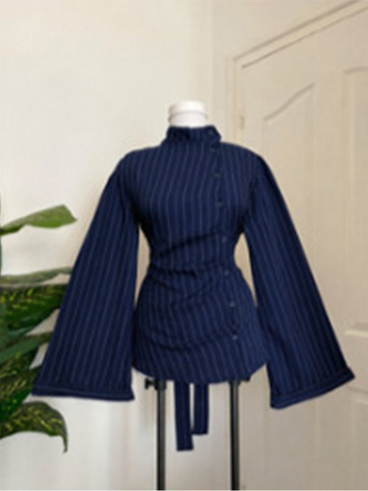 Women Long Sleeve Top Vertical - Women Fashion Necktie recension och pris
