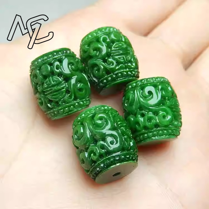 5pc Natural Green Jade Carving - Women'S Fashion Jewellery recension och pris