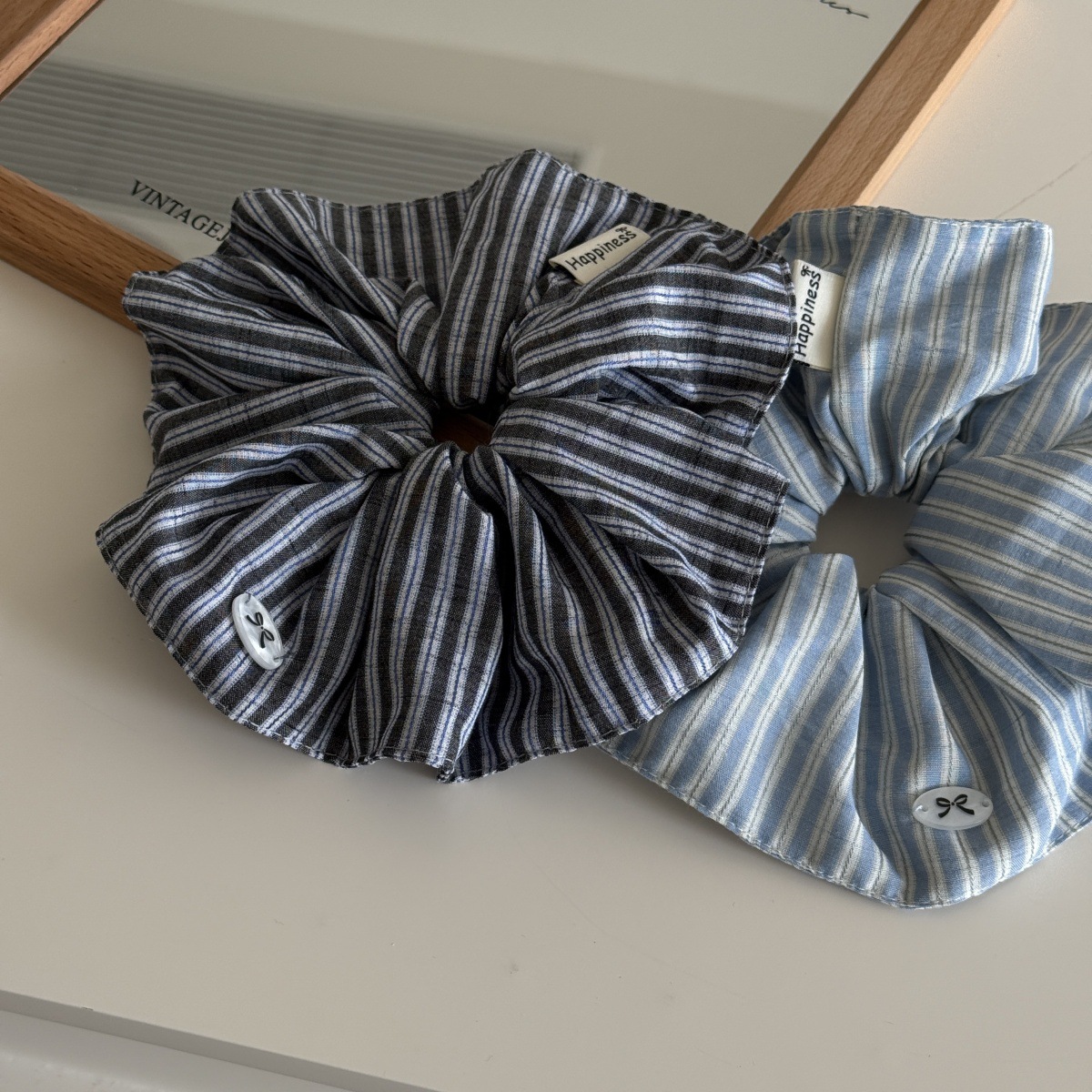 Blue Solid Color Silk Hair Ban - Women'S Fashion Korea recension och pris