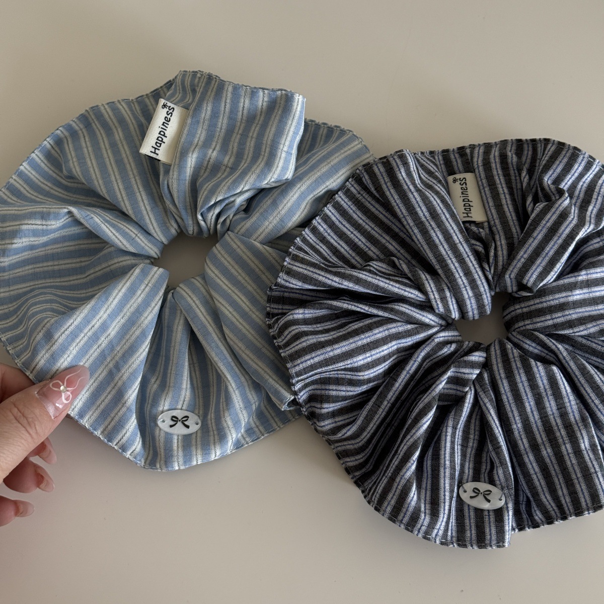 Blue Solid Color Silk Hair Ban - Women'S Fashion Korea recension och pris