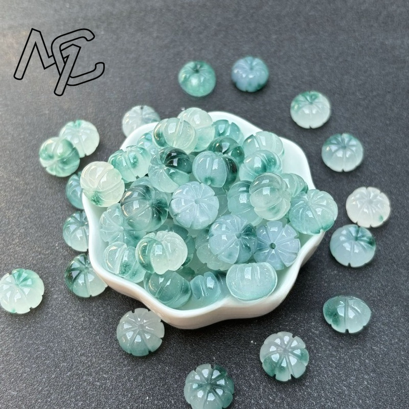 10pcs A Green Jade Pumpkin Bea - Women'S Fashion Jewellery recension och pris