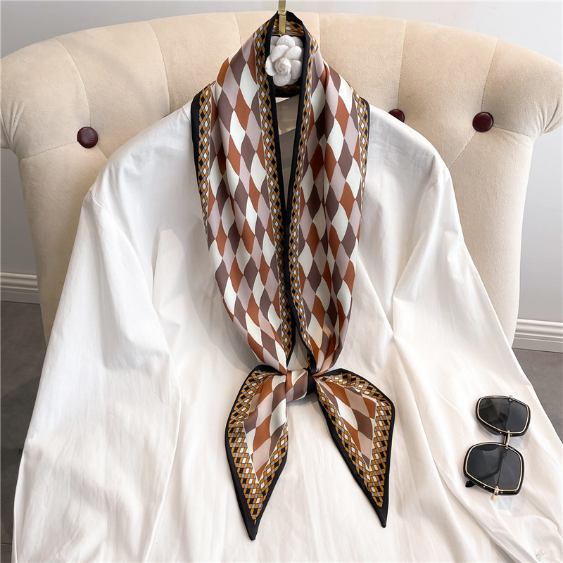 Fashion Print Long Silk Scarf  - Women Fashion Necktie recension och pris