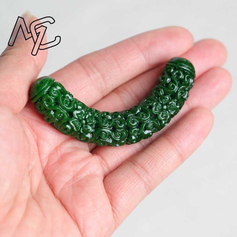 1pc Natural A Green Jade Drago - Women'S Fashion Jewellery recension och pris