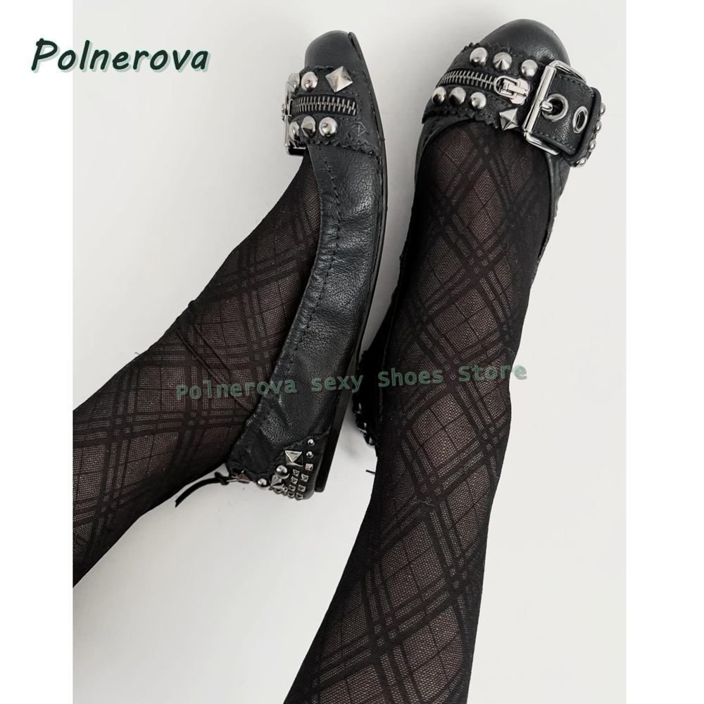 Rivet Belt Buckle Mary Jane Sh - Women'S Fashion Shoes recension och pris